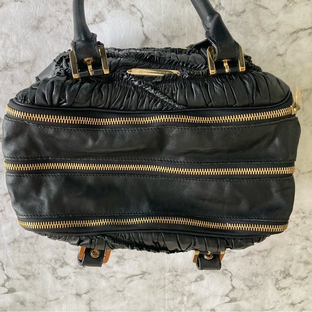 Burberry black gold buckle hardware leather bag - Picture 11 of 16